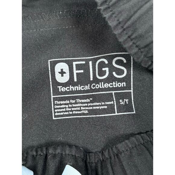 Figs Tansen Jogger Scrub Pants Men’s Small Tall Black Medical Uniform Work Nurse - Picture 3 of 9